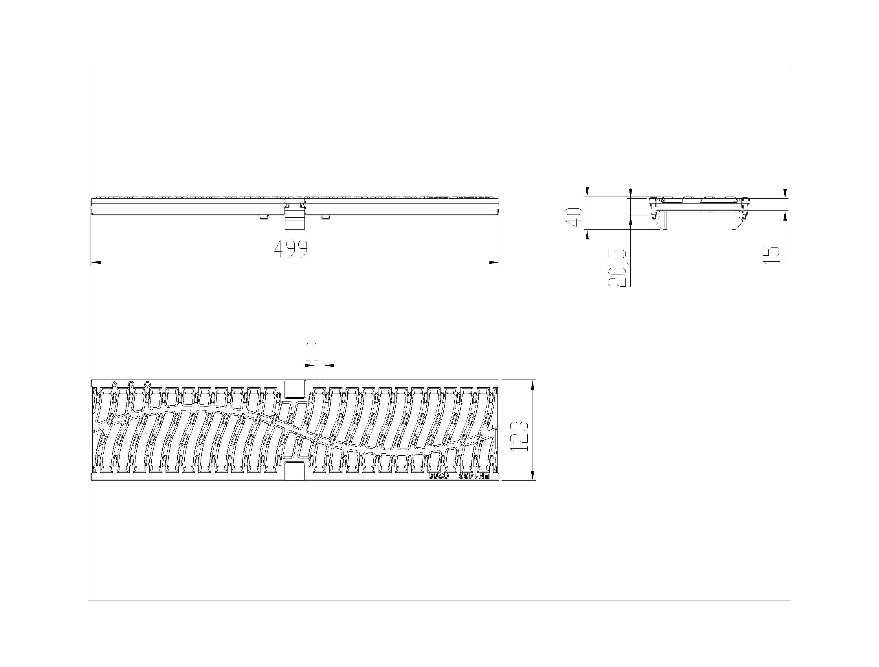 Esquema Reja Dune C250 Multidrain/Multiline 100