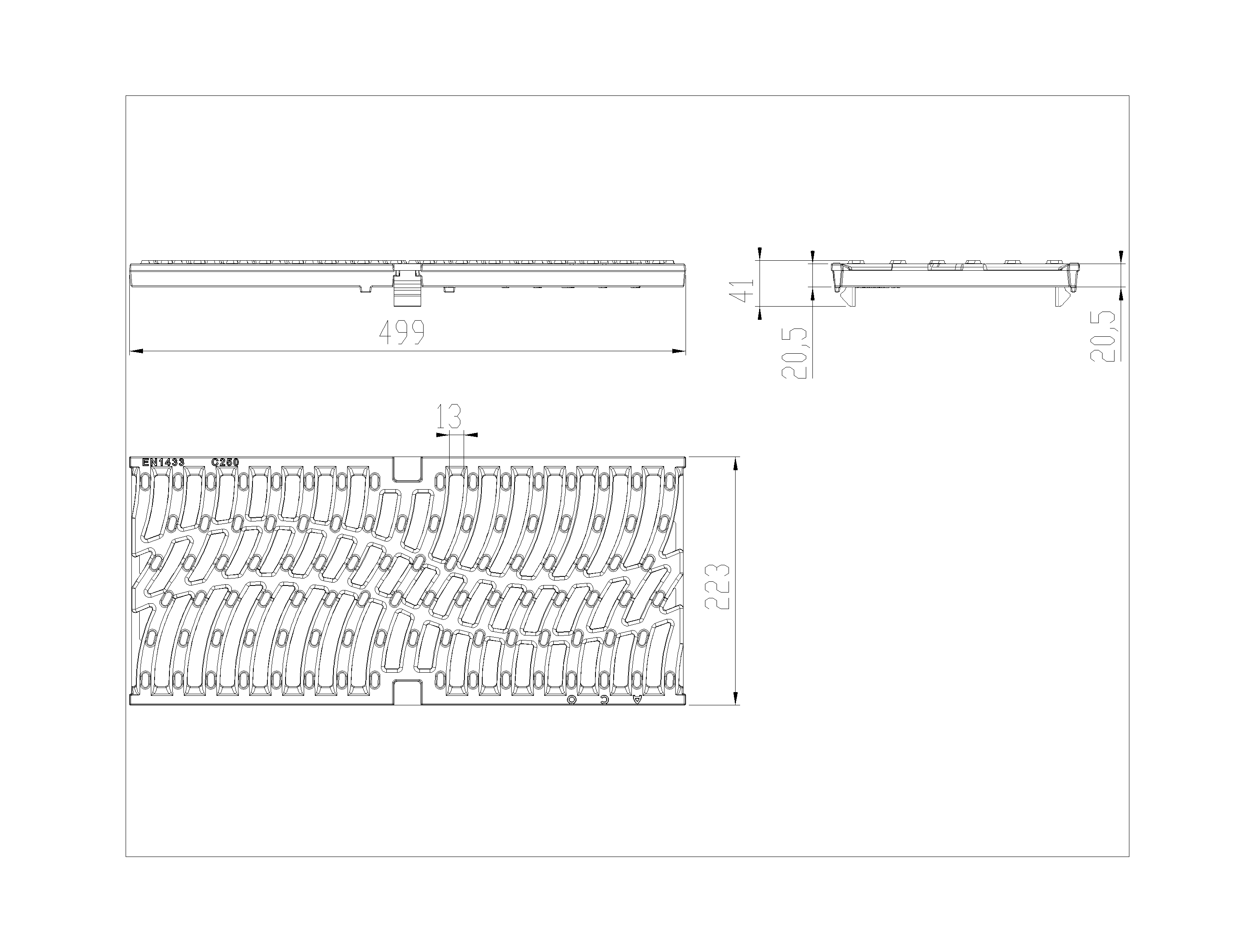 Esquema Reja Dune C250 Multidrain/Multiline 200