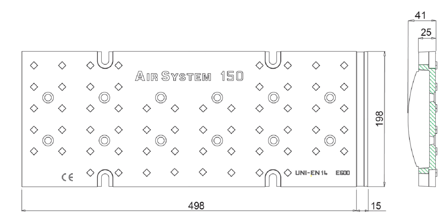 Esquema reja Xtraline G/B 150 AirSystem E600