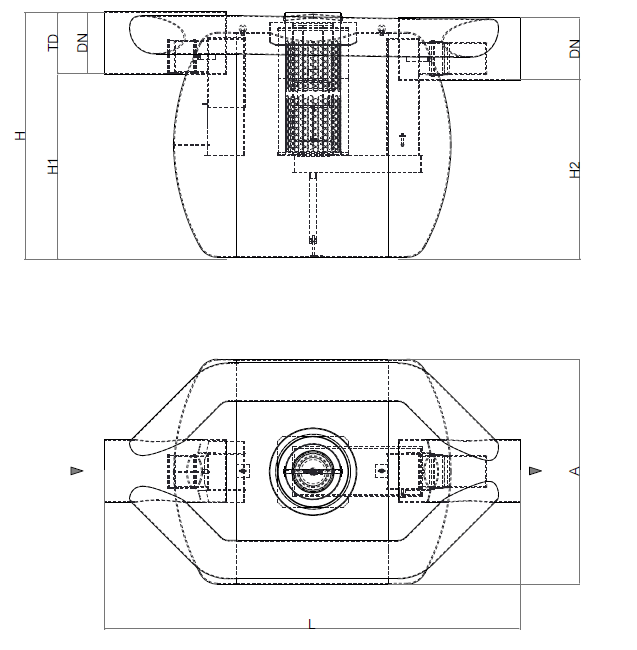 Esquema técnico generico para Oleopass G-H NS40 para un tratamiento del 10% container