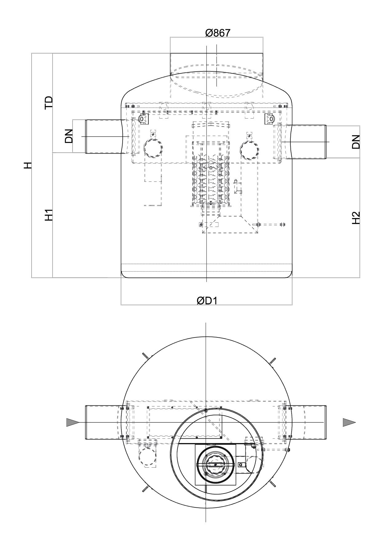 Esquema tecnico generico Oleopass G  Iberizado