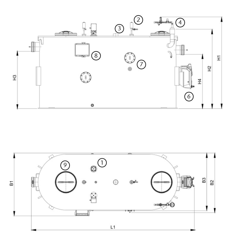 Esquema tecnico Lipujet P OA XL