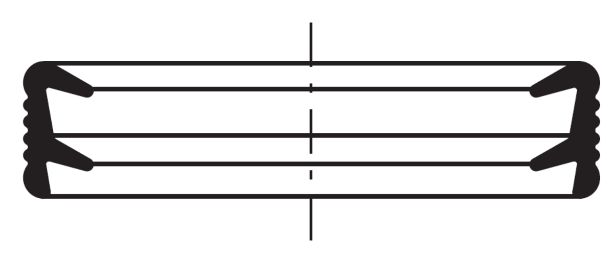 Esquema técnico general de la junta de la tubería PIPE.