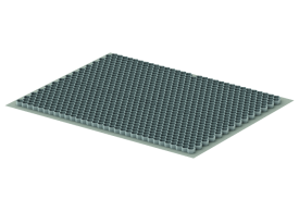 Render del panal Gravel Grid gris, de dimensiones 1200x1600mm H30.